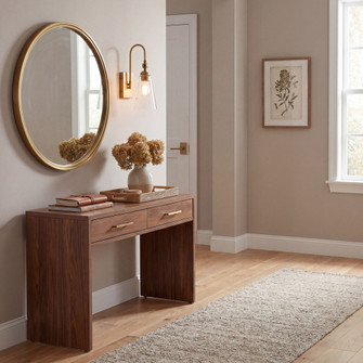York 1-Light Adjustable Wall Sconce in Warm Brass (128|9-108-1-322)
