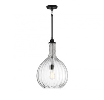 Brandon 1-Light Pendant in Matte Black (128|7-2255-1-89)