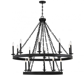 Seville 15-Light Chandelier in 
Matte Black (128|1-4406-15-89)