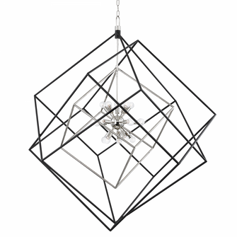 Roundout Chandelier (57|1255-PN/BK)