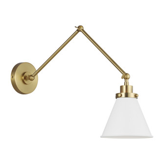 Wellfleet Double Arm Cone Task Sconce (7725|CW1151MWTBBS)