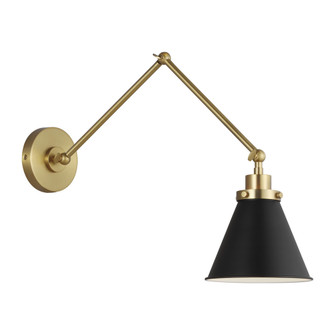 Wellfleet Double Arm Cone Task Sconce (7725|CW1151MBKBBS)
