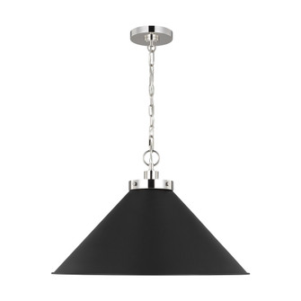 Wellfleet Wide Cone Pendant (7725|CP1311MBKPN)