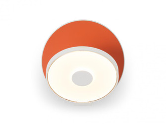 肉汁壁壁灯-亚光白色机身，亚光橙色板-硬线(4887|GRW-S-MWT-MOR-HW)