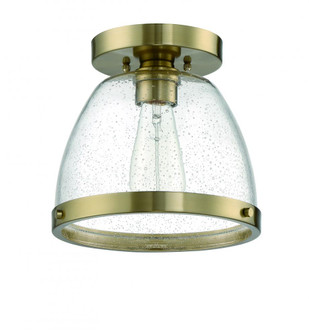 Lodie 1 Light 9.5'' Flushmount in Satin Brass (20|X1410-SB)