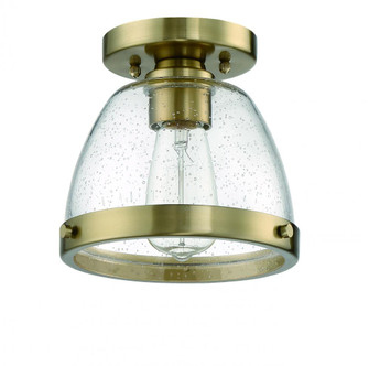 Lodie 1 Light 7.5'' Flushmount in Satin Brass (20|X1408-SB)