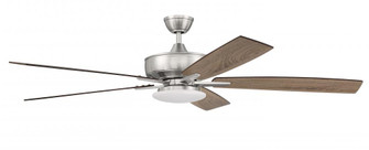 60'' Super Pro 112 in Brushed Polished Nickel w/ Driftwood/Grey Walnut Blades (20|S112BNK5-60DWGWN)