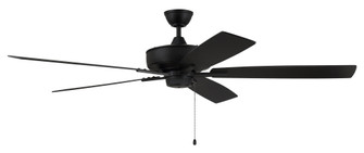 Super Pro 60'' 5-Blade Ceiling Fan in Flat Black w/ Flat Black/Greywood Blades (20|S60FB5-60FBGW)