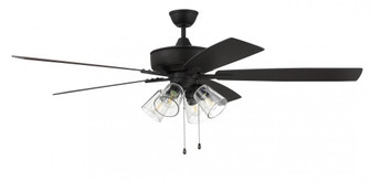 60'' Ceiling Fan w/Blades and 4 Light Kit Clear Glass (20|S104ESP5-60ESPWLN)