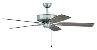 Pro Plus 52'' 5-Blade Ceiling Fan in Brushed Polished Nickel w/ Driftwood/Grey Walnut Blades; Lig (20|P52BNK5-52DWGWN)