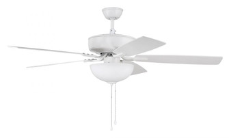 Pro Plus 211 52'' 5-Blade Ceiling Fan in White w/ White/Washed Oak Blades (20|P211W5-52WWOK)