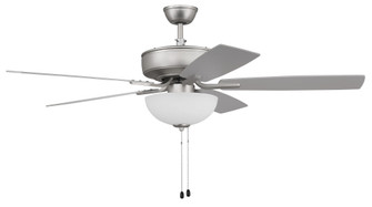 Pro Plus 211 52'' 5-Blade Ceiling Fan in Brushed Nickel w/ Brushed Nickel/Greywood Blades; Light (20|P211BN5-52BNGW)
