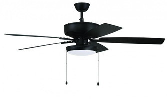 52'' Ceiling Fan w/Blades, White Slim Pan LED Light Kit (20|P119FB5-52FBGW)