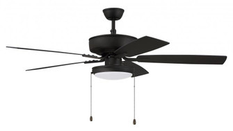 52'' Ceiling Fan w/Blades, White Slim Pan LED Light Kit (20|P119ESP5-52ESPWLN)