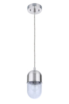 Pill 1 Light Mini Pendant in Brushed Polished Nickel (20|55091-BNK)
