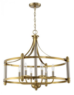 Stanza 6 Light Pendant in Brushed Polished Nickel/Satin Brass (20|54896-BNKSB)