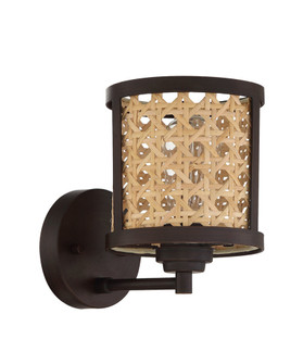 Malaya 1 Light Wall Sconce in Aged Bronze Brushed (20|54561-ABZ)