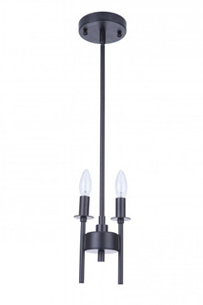 Larrson 2 Light Mini Pendant in Flat Black (20|54392-FB)