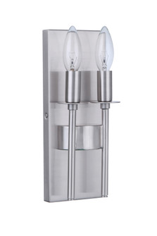 Larrson 2 Light Wall Sconce in Brushed Polished Nickel (20|54362-BNK)