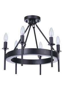 Larrson 6 Light Semi Flush in Flat Black (20|54356-FB)