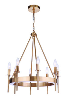 Larrson 8 Light Chandelier in Satin Brass (20|54328-SB)
