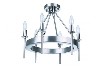 Larrson 6 Light Semi Flush in Brushed Polished Nickel (20|54356-BNK)