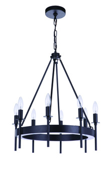 Larrson 8 Light Chandelier in Flat Black (20|54328-FB)