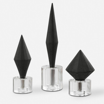 Uttermost Alize Black Sculptures Set/3 (85|17916)