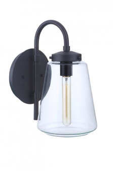 Laclede 1 Light Medium Outdoor Wall Lantern in Midnight (20|ZA3814-MN)