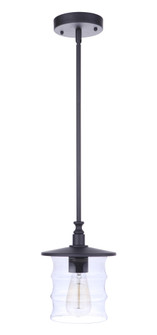 Canon 1 Light Outdoor Pendant in Midnight (20|ZA3611-MN)