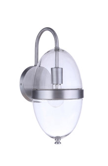 Sivo 1 Light Medium Outdoor Wall Lantern in Satin Aluminum (20|ZA3514-SA)