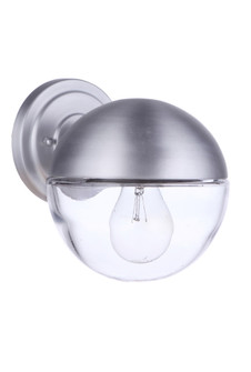 Evie 1 Light Small Outdoor Wall Lantern in Satin Aluminum (20|ZA3404-SA)