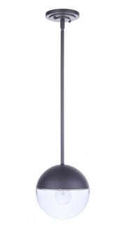 Evie 1 Light Outdoor Pendant in Midnight (20|ZA3411-MN)