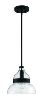 Smyth 1 Light Mini Pendant in Flat Black (20|P960FB1)