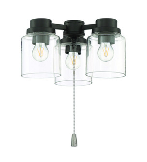 3 Light Universal Light Kit in Flat Black (20|LK301102-FB-LED)