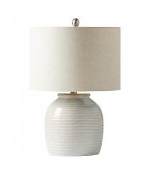 1 Light Ceramic Base Table Lamp in Cream (20|86258)