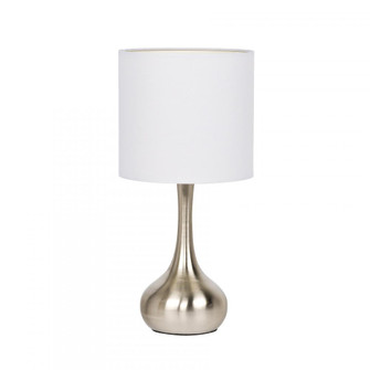 1 Light Metal Base Table Lamp in Brushed Polished Nickel (20|86226)