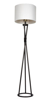 1 Light Metal Base Floor Lamp in Flat Black (20|86203)
