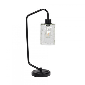 1 Light Metal Base Table Lamp w/ USB in Flat Black (20|86202)