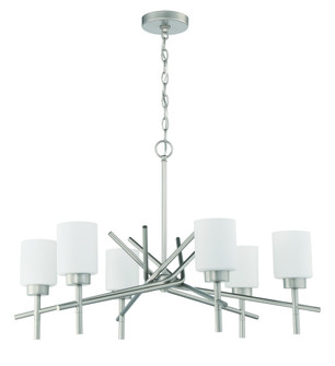 Cadence 6 Light Chandelier in Satin Nickel (20|54626-SN)