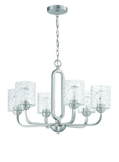 Collins 6 Light Chandelier in Brushed Polished Nickel (20|54226-BNK)