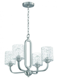 Collins 4 Light Chandelier in Brushed Polished Nickel (20|54224-BNK)