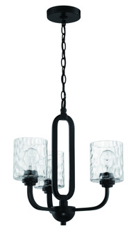 Collins 3 Light Chandelier in Flat Black (20|54223-FB)