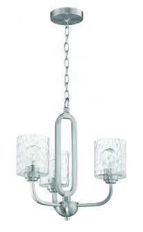 Collins 3 Light Chandelier in Brushed Polished Nickel (20|54223-BNK)