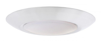 Slim Line 1 Light 6'' LED Flushmount in White (7'' Overall Diameter, 4000K) (20|X9007-W-LED-4K)