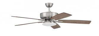 Pro Plus 112 52'' 5-Blade Ceiling Fan in Brushed Polished Nickel w/ Driftwood/Grey Walnut Blades (20|P112BNK5-52DWGWN)