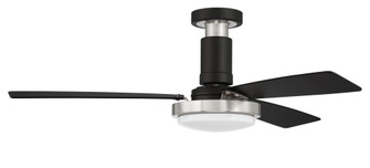 Manning 52'' 3-Blade Ceiling Fan in Flat Black/Brushed Polished Nickel w/ Flat Black Blades (20|MNG52FBBNK3)