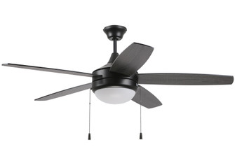 Phaze Energy Star 5 52'' 5-Blade Ceiling Fan in Flat Black w/ Flat Black/Greywood Blades; Integra (20|EPHA52FB5)
