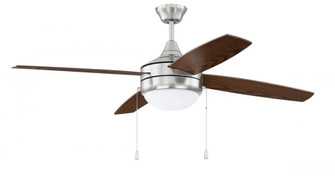 52'' Phaze Energy Star 4 in Brushed Polished Nickel w/ Walnut/Dark Oak Blades (20|EPHA52BNK4)