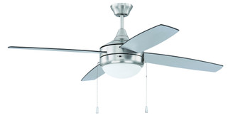 Phaze Energy Star 4 52'' 4-Blade Ceiling Fan in Brushed Polished Nickel w/ Brushed Nickel/Greywoo (20|EPHA52BNK4-BNGW)